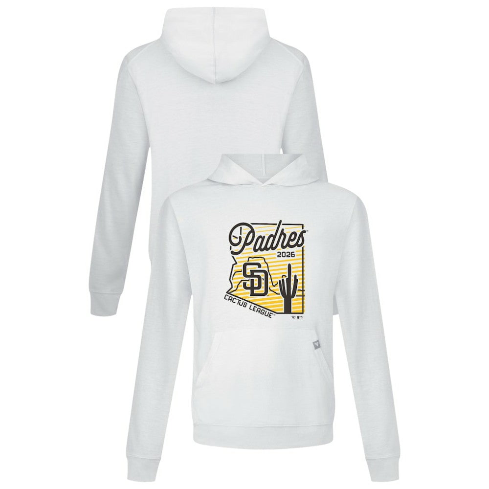 San Diego Padres Levelwear Sunrise Relay Hoodie - White Hoodies