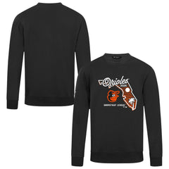 Baltimore Orioles Levelwear Zane Sunrise Sweatshirt - Black Sweatshirts
