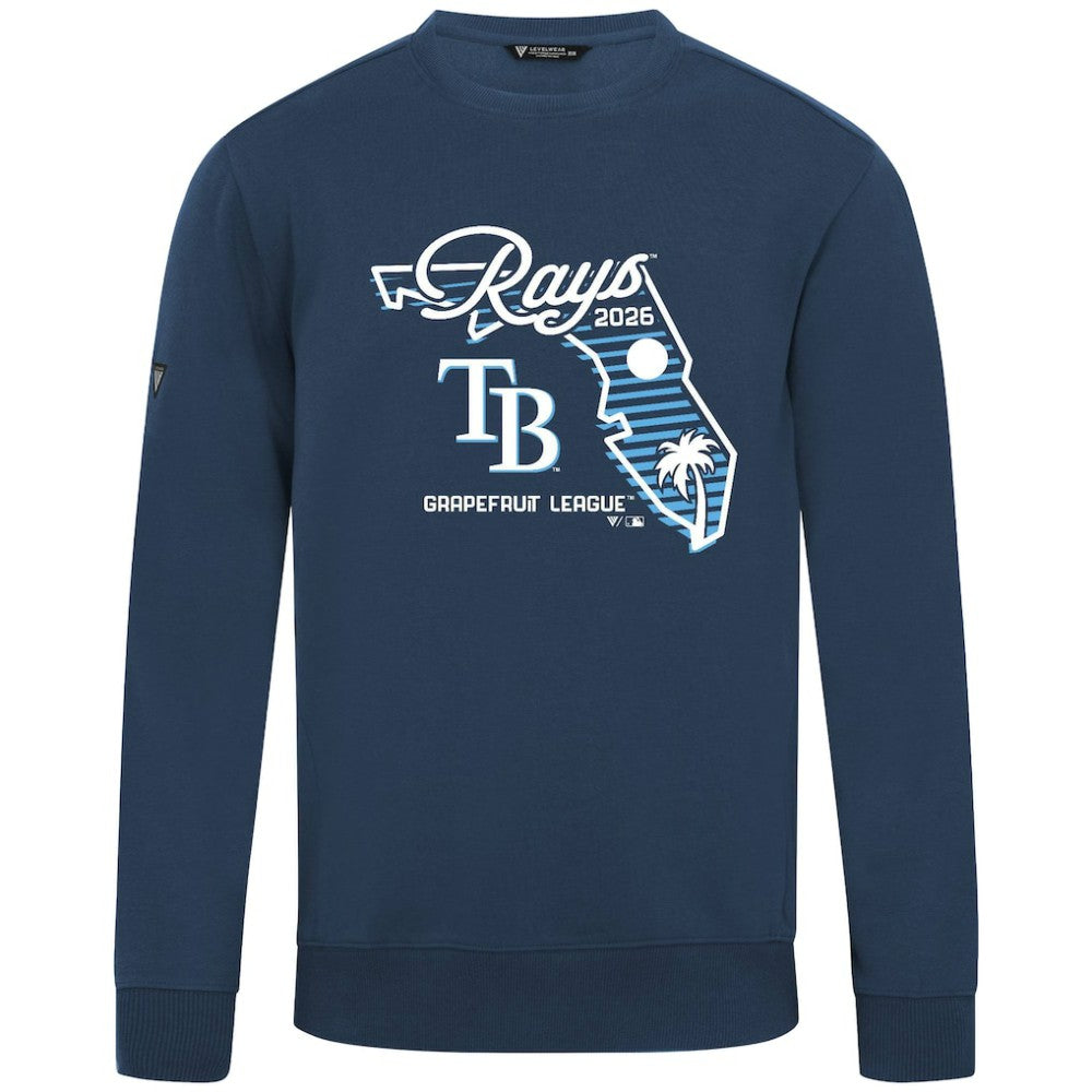 Tampa Bay Rays Levelwear Zane Sunrise Sweatshirt - Navy Sweatshirts