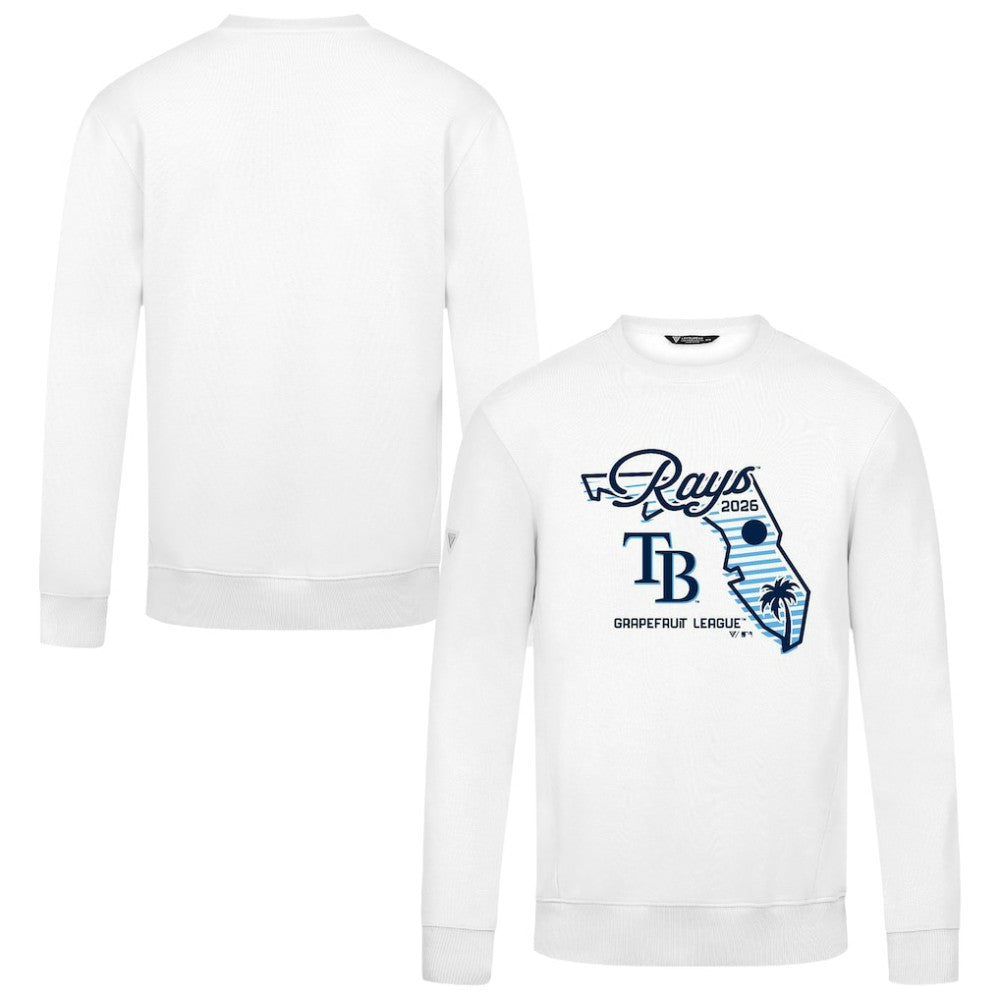 Tampa Bay Rays Levelwear Zane Sunrise Sweatshirt - White Sweatshirts