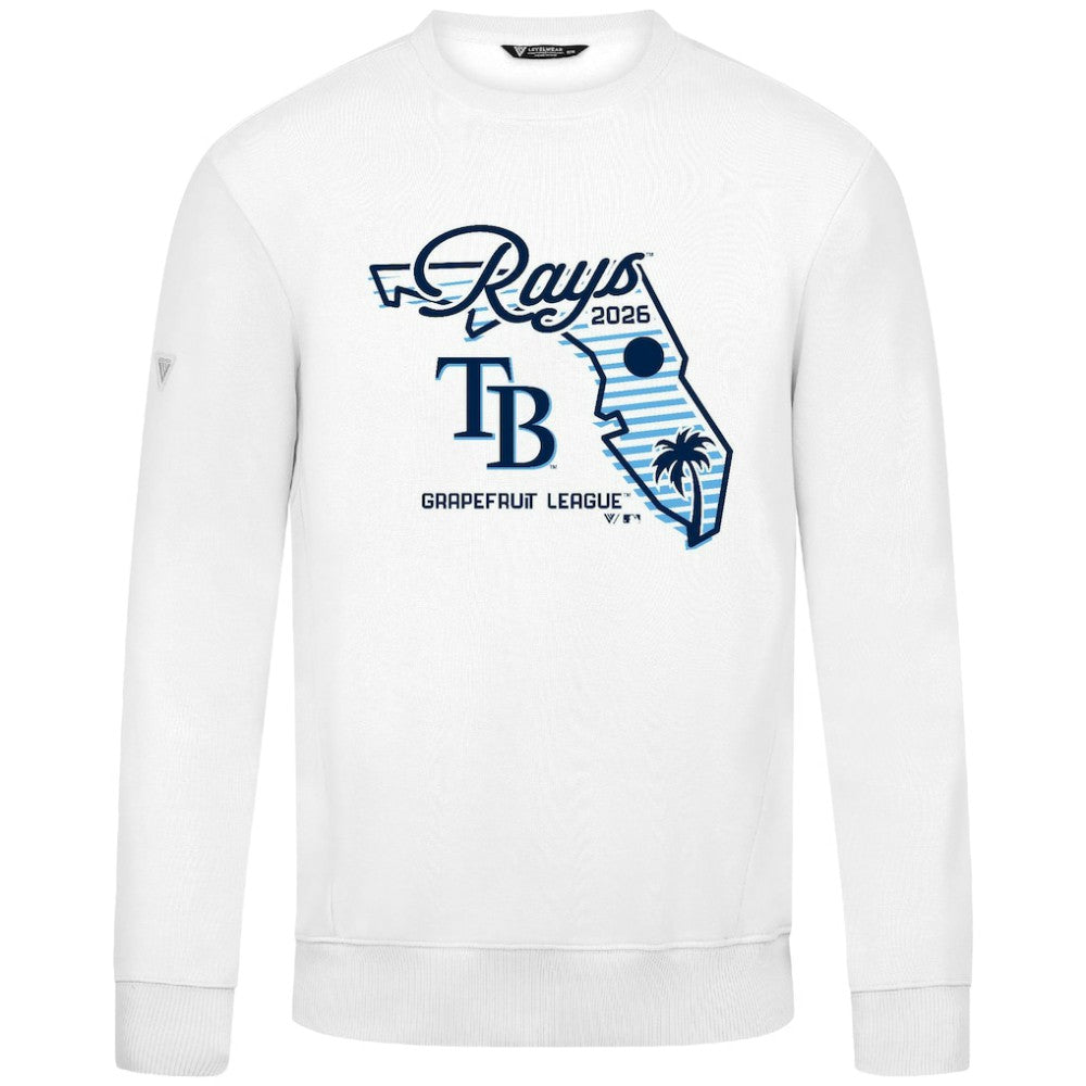 Tampa Bay Rays Levelwear Zane Sunrise Sweatshirt - White Sweatshirts