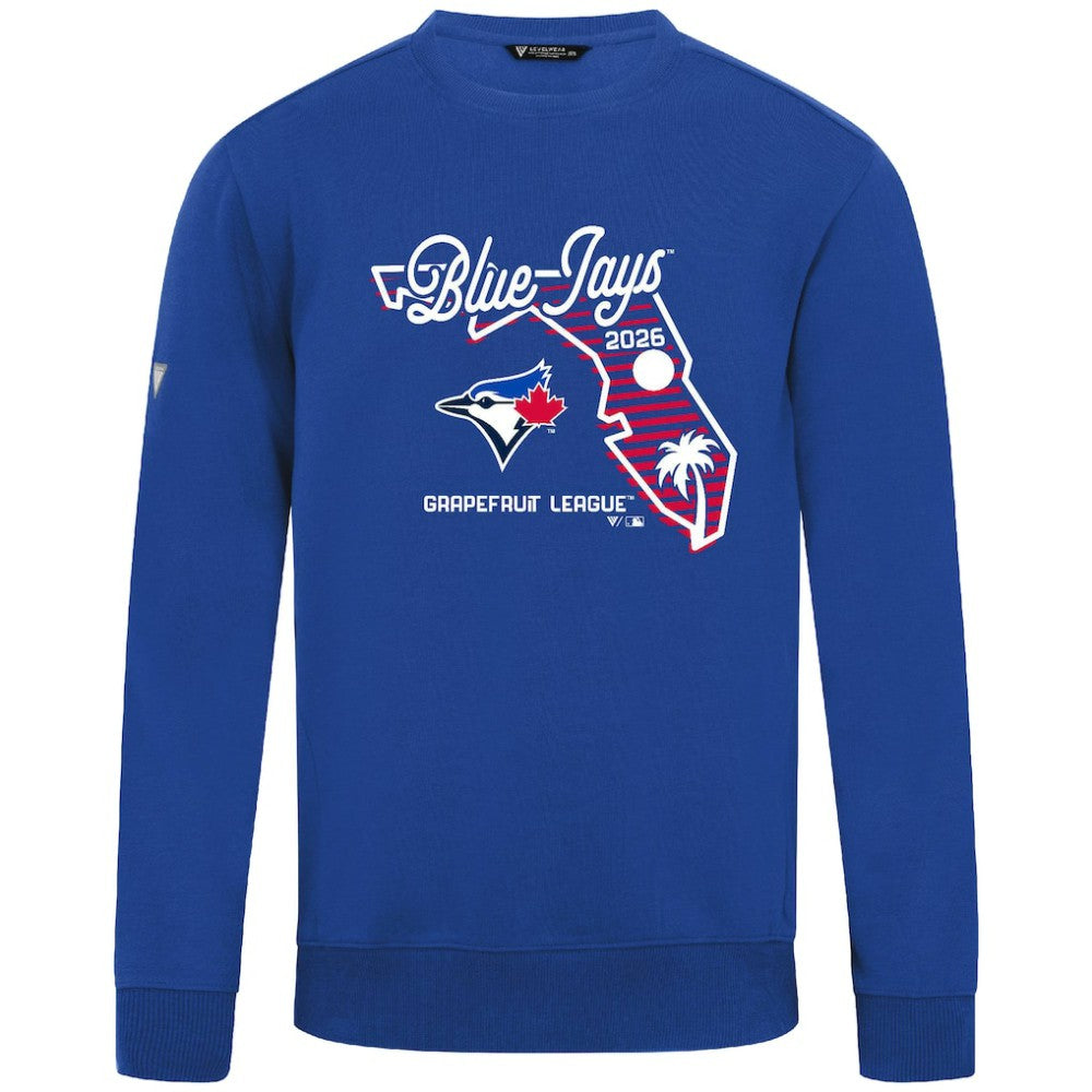 Toronto Blue Jays Levelwear Zane Sunrise Sweatshirt - Royal Sweatshirts