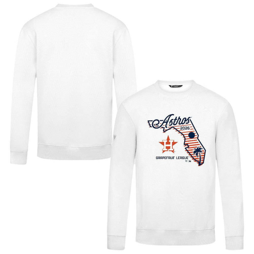 Houston Astros Levelwear Zane Sunrise Sweatshirt - White Sweatshirts