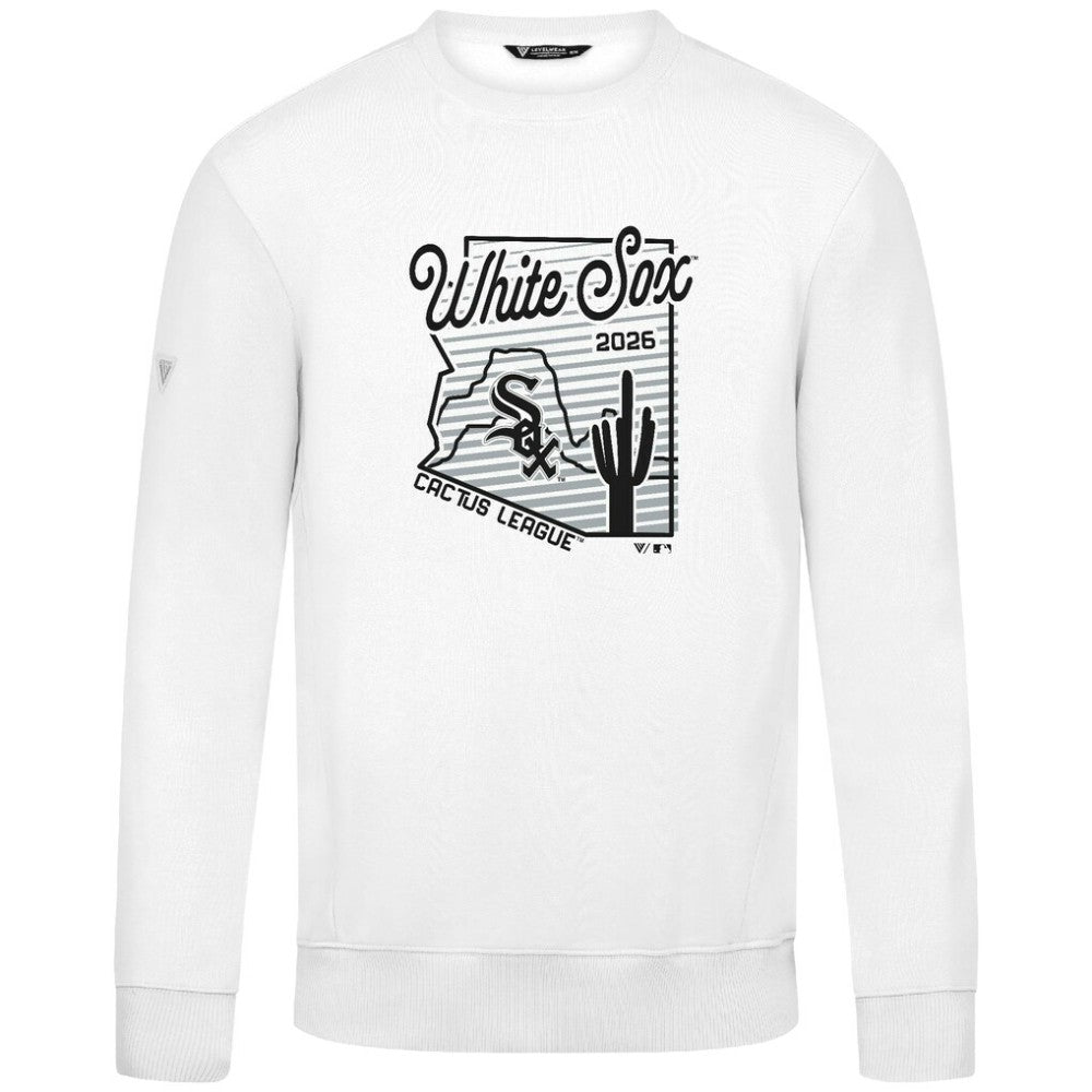 Chicago White Sox Levelwear Zane Sunrise Sweatshirt - White Sweatshirts