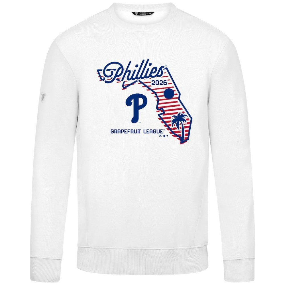 Philadelphia Phillies Levelwear Zane Sunrise Sweatshirt - White Sweatshirts