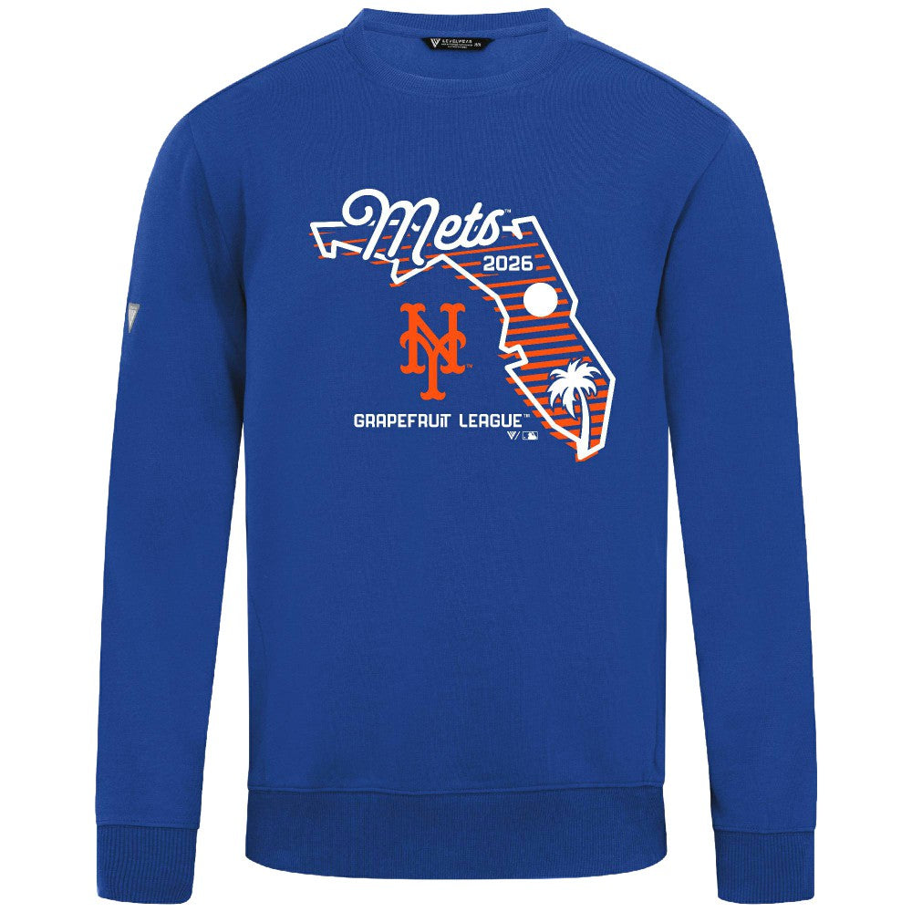 New York Mets Levelwear Zane Sunrise Sweatshirt - Royal Sweatshirts