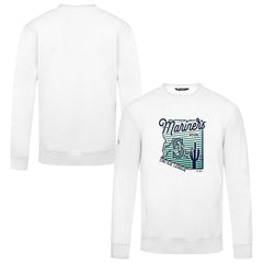 Seattle Mariners Levelwear Zane Sunrise Sweatshirt - White Sweatshirts