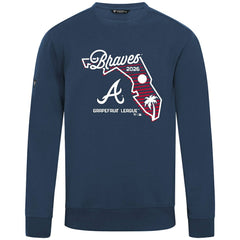 Atlanta Braves Levelwear Zane Sunrise Sweatshirt - Navy Sweatshirts