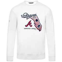 Atlanta Braves Levelwear Zane Sunrise Sweatshirt - White Sweatshirts