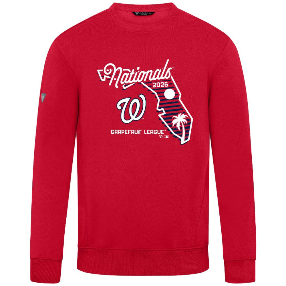 Washington Nationals Levelwear Zane Sunrise Sweatshirt - Red Sweatshirts