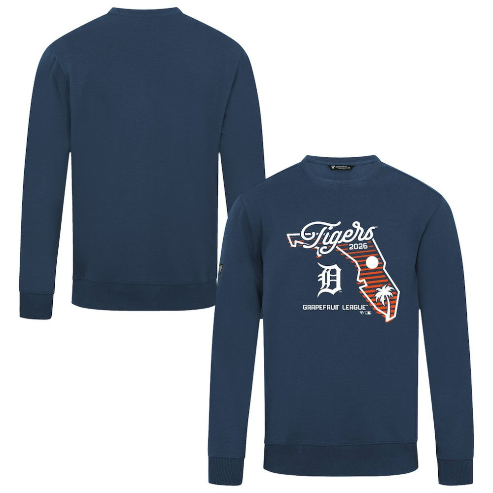 Detroit Tigers Levelwear Zane Sunrise Sweatshirt - Navy Sweatshirts