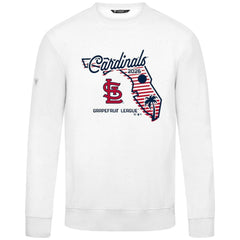 St. Louis Cardinals Levelwear Zane Sunrise Sweatshirt - White Sweatshirts