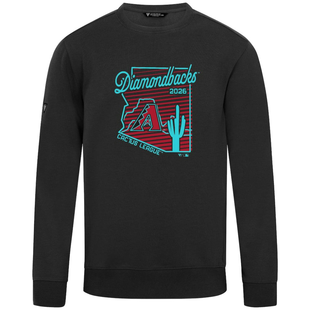 Arizona Diamondbacks Levelwear Zane Sunrise Sweatshirt - Black Sweatshirts