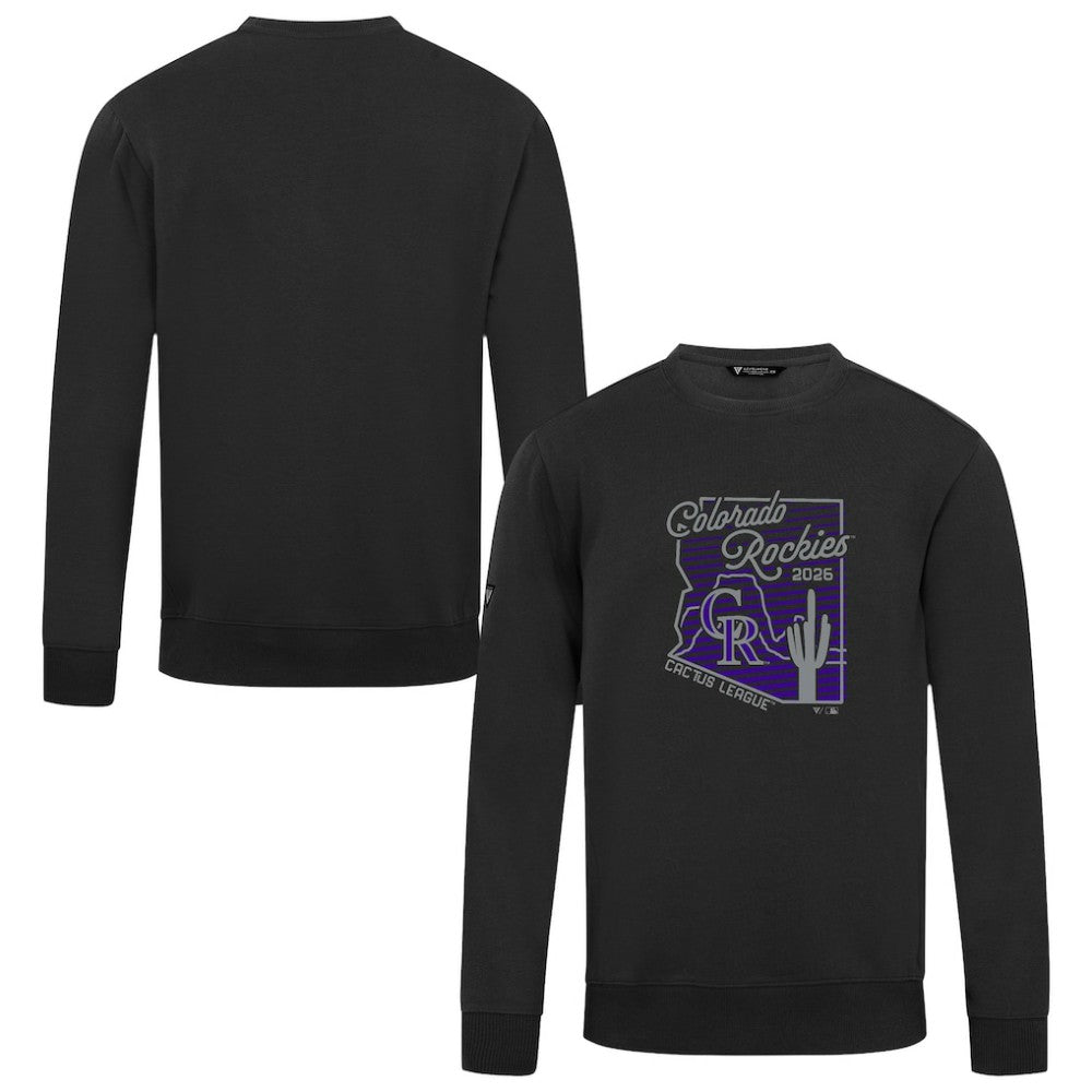 Colorado Rockies Levelwear Zane Sunrise Sweatshirt - Black Sweatshirts