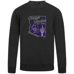 Colorado Rockies Levelwear Zane Sunrise Sweatshirt - Black Sweatshirts
