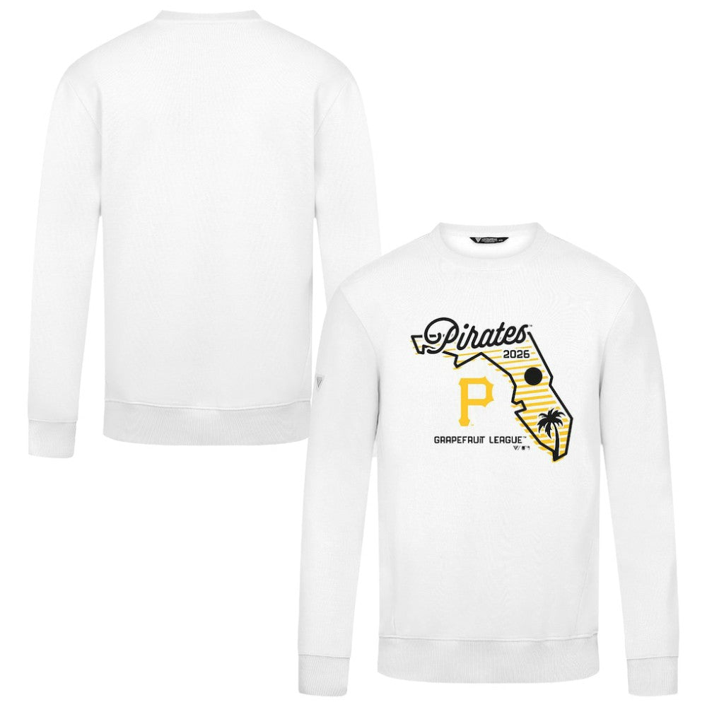 Pittsburgh Pirates Levelwear Zane Sunrise Sweatshirt - White Sweatshirts