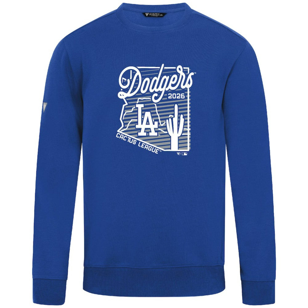 Los Angeles Dodgers Levelwear Zane Sunrise Sweatshirt - Royal Sweatshirts