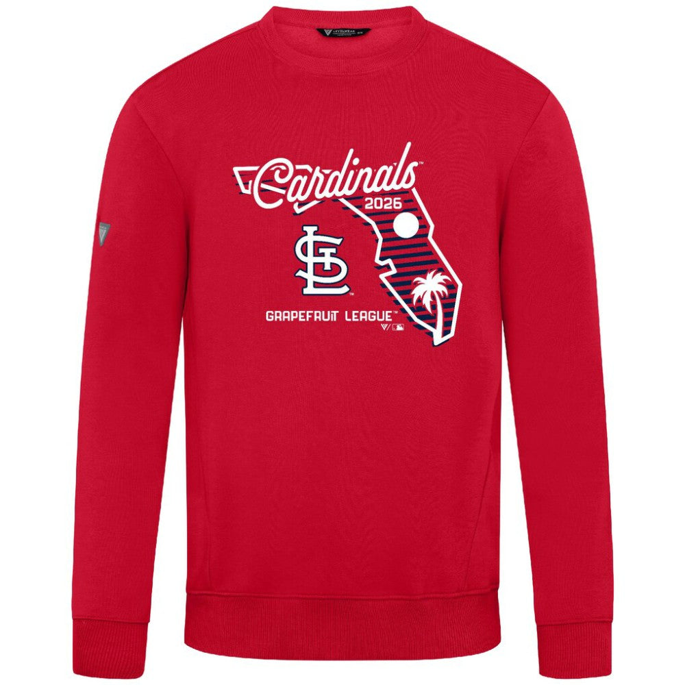 St. Louis Cardinals Levelwear Zane Sunrise Sweatshirt - Red Sweatshirts