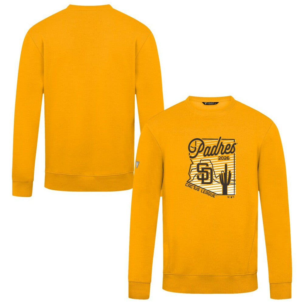 San Diego Padres Levelwear Zane Sunrise Sweatshirt - Gold Sweatshirts