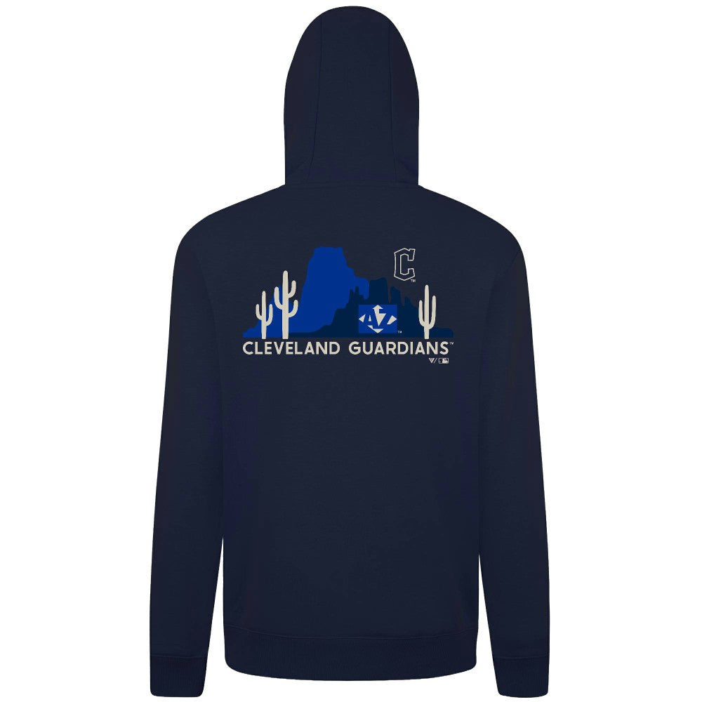 Cleveland Guardians Levelwear Panoramic Podium Hoodie - Navy Hoodies