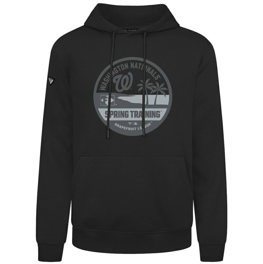 Washington Nationals Levelwear Spring Badge Podium Hoodie - Black Hoodies