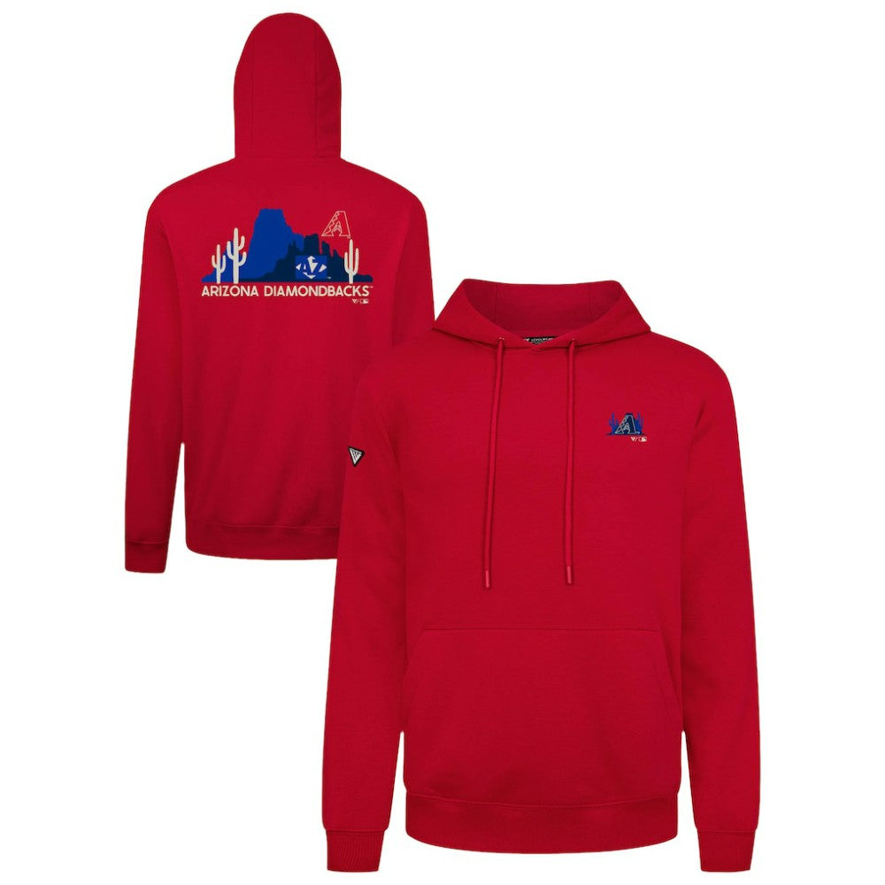 Arizona Diamondbacks Levelwear Panoramic Podium Hoodie - Red Hoodies