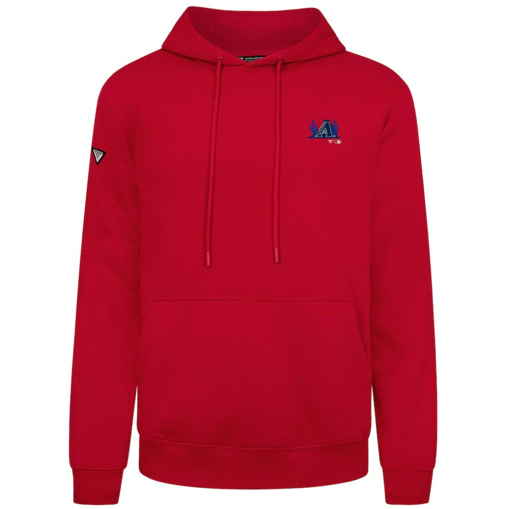Arizona Diamondbacks Levelwear Panoramic Podium Hoodie - Red Hoodies