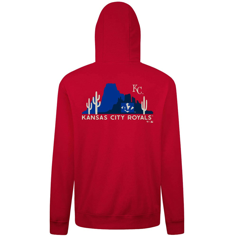 Kansas City Royals Levelwear Panoramic Podium Hoodie - Red Hoodies