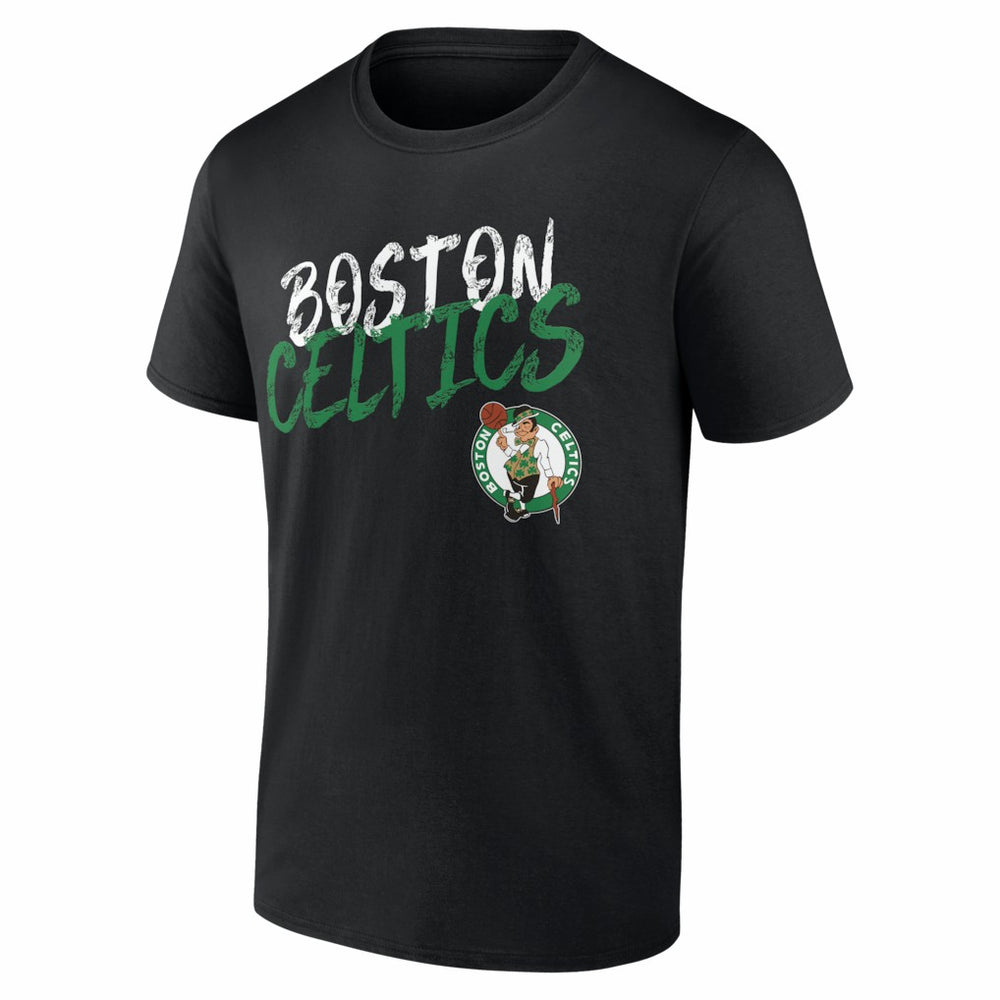 Boston Celtics Big & Tall Hustle Personalized Name & Number T-Shirt Black