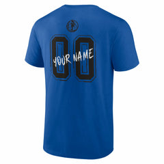 Dallas Mavericks Big & Tall Hustle Personalized Name & Number T-Shirt Blue
