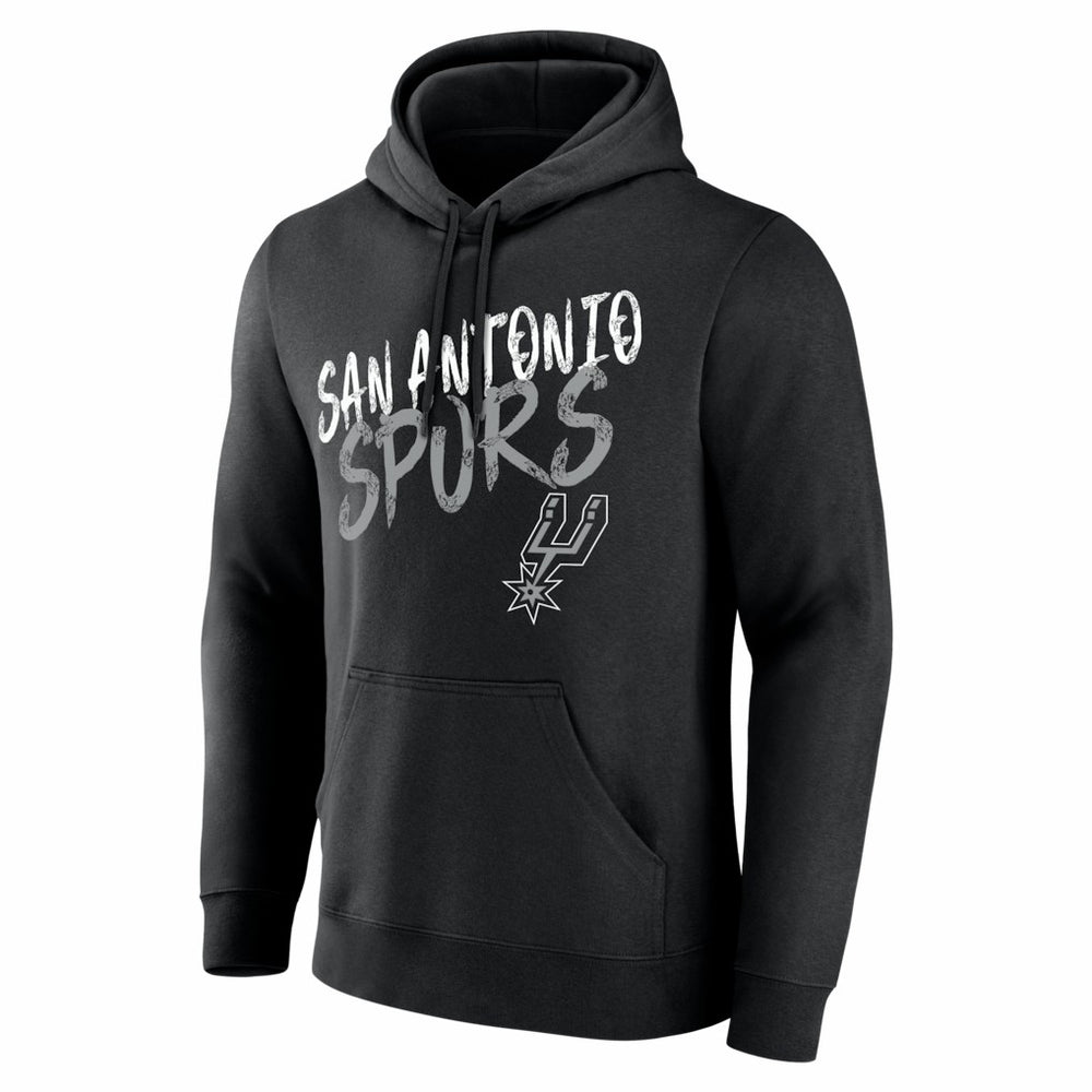 San Antonio Spurs Big & Tall Hustle Personalized Name & Number Hoodie Black