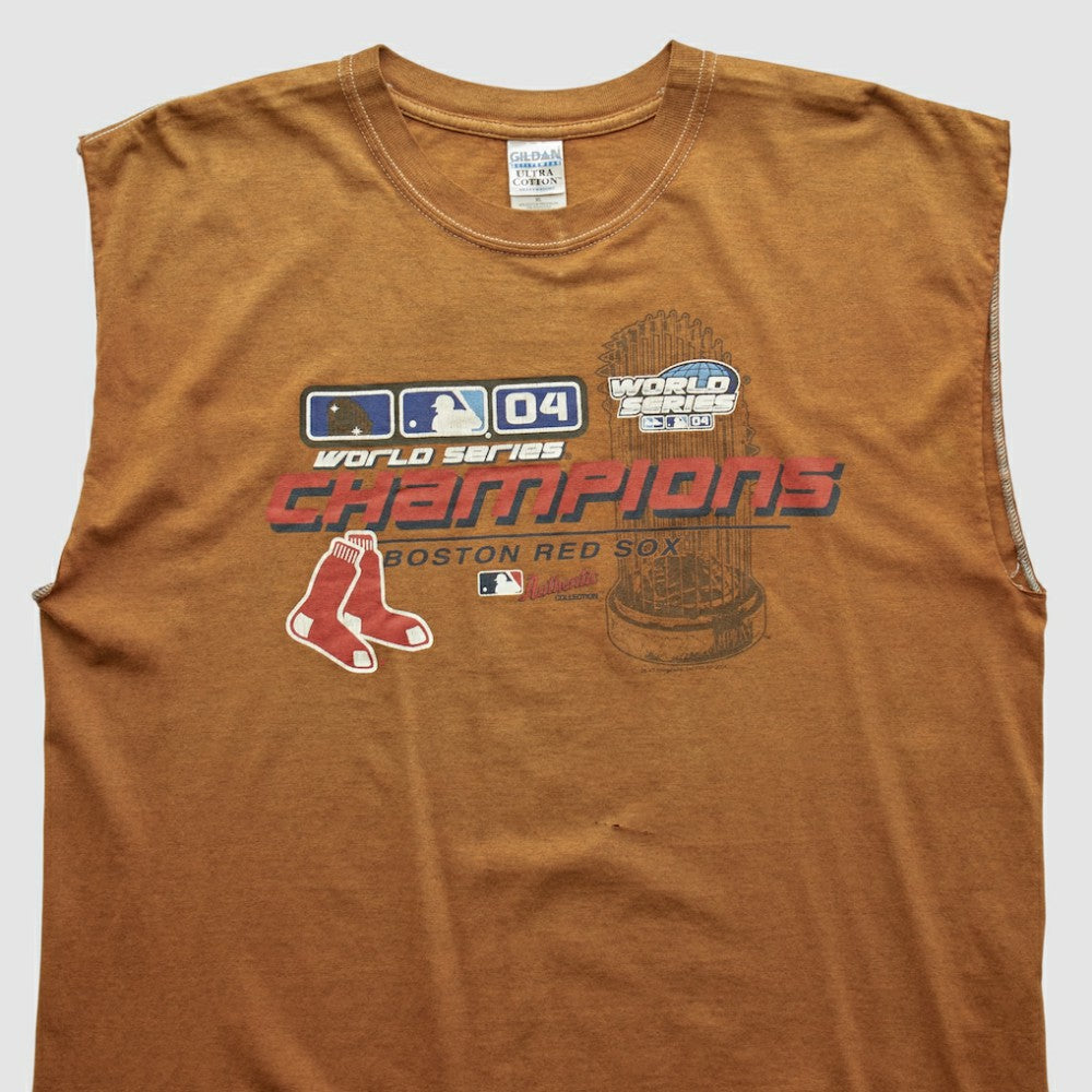 Boston Red Sox Gildan 2004 Tank - Brown - M by Fanatics Real Vintage Tanks