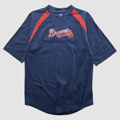 Atlanta Braves Genuine Merchandise 2000s T-shirt - Navy - M by Fanatics Real Vintage T-shirts