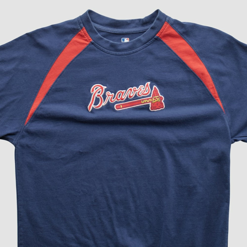 Atlanta Braves Genuine Merchandise 2000s T-shirt - Navy - M by Fanatics Real Vintage T-shirts