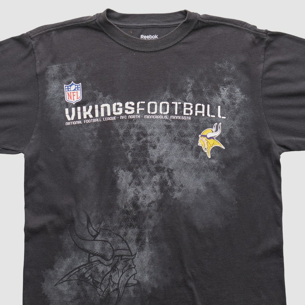 Minnesota Vikings Reebok 2000s Long Sleeve T-shirt Black Vintage