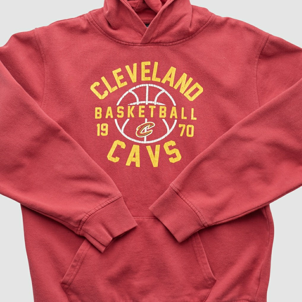 Cleveland Cavaliers NBA 2010s Hooded Pullover Sweatshirt Red Vintage