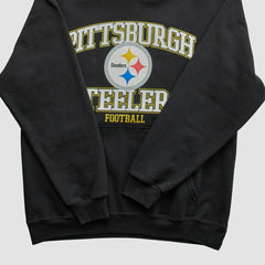 Pittsburgh Steelers NFL 2000s Hooded Pullover Sweatshirt Black Vintage