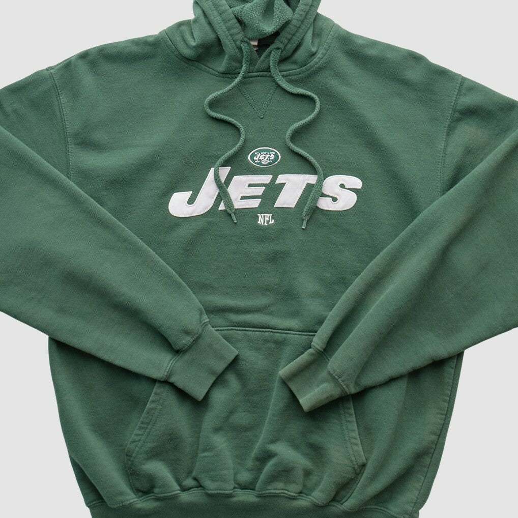 New York Jets NFL 2010s Hooded Pullover Sweatshirt Green Vintage