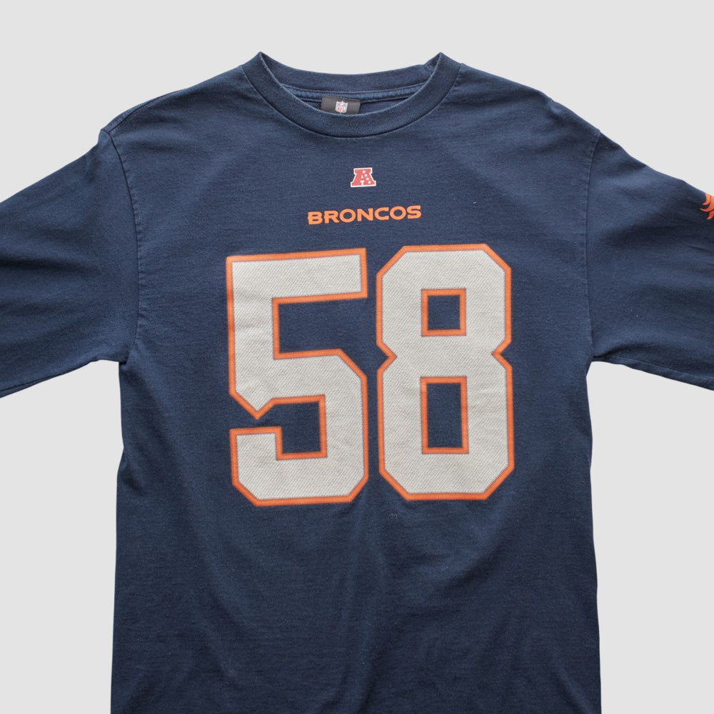 Denver Broncos NFL 2010s Long Sleeve T-shirt Navy Vintage