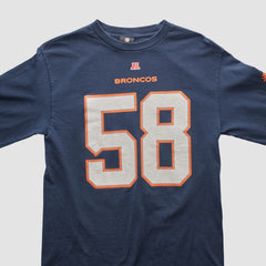 Denver Broncos NFL 2010s Long Sleeve T-shirt Navy Vintage