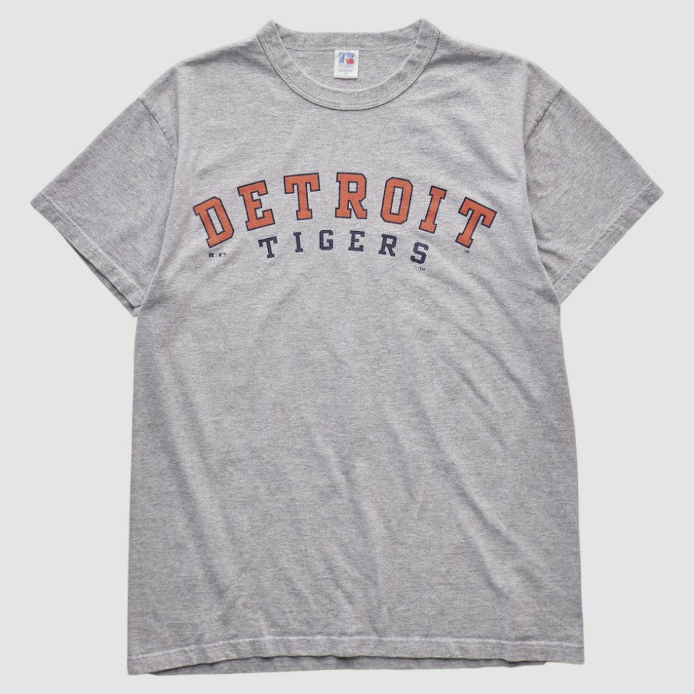 Detroit Tigers Russell 2000s T-shirt - Heather Gray - M by Fanatics Real Vintage T-shirts