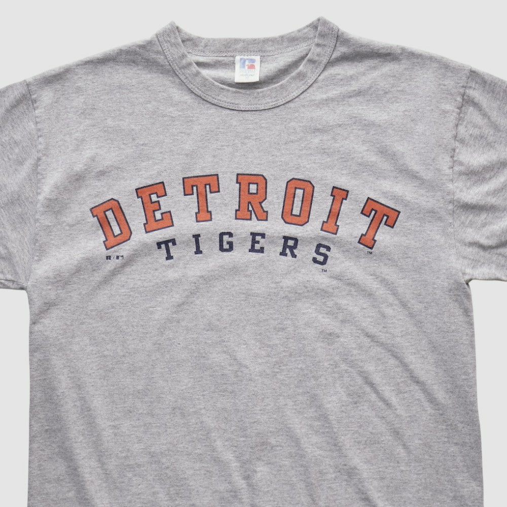 Detroit Tigers Russell 2000s T-shirt - Heather Gray - M by Fanatics Real Vintage T-shirts