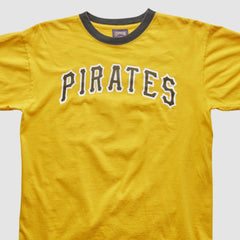 Pittsburgh Pirates Cooperstown Collection 2000s T-shirt - Yellow - M by Fanatics Real Vintage T-shirts