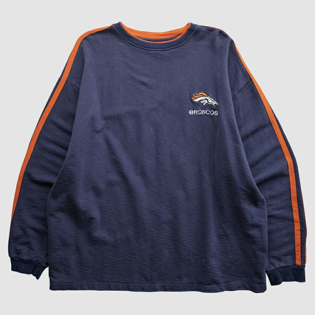 Denver Broncos NFL 2000s Pullover Sweatshirt Navy Vintage