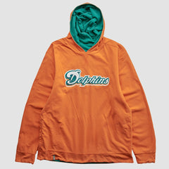 Miami Dolphins 2010s Hooded Pullover Sweatshirt Teal Vintage