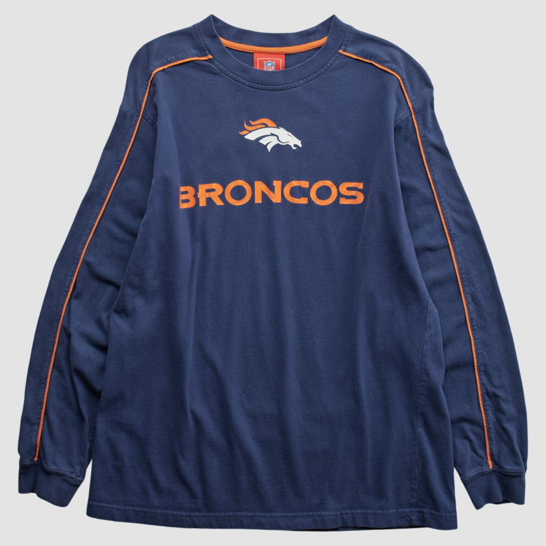 Denver Broncos NFL 2000s Long Sleeve T-shirt Navy Vintage