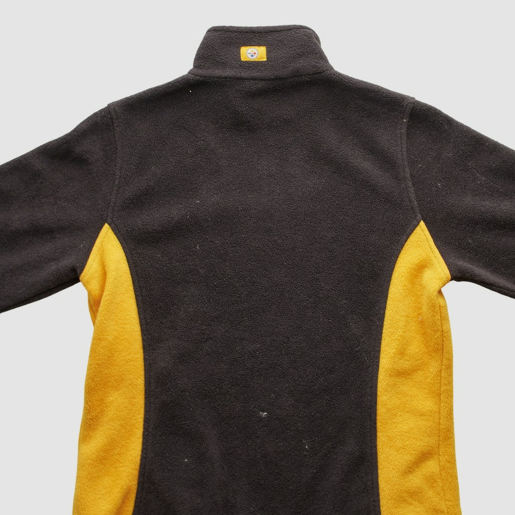 Pittsburgh Steelers NFL 2000s 1/4 Zip Sweatshirt Black Vintage