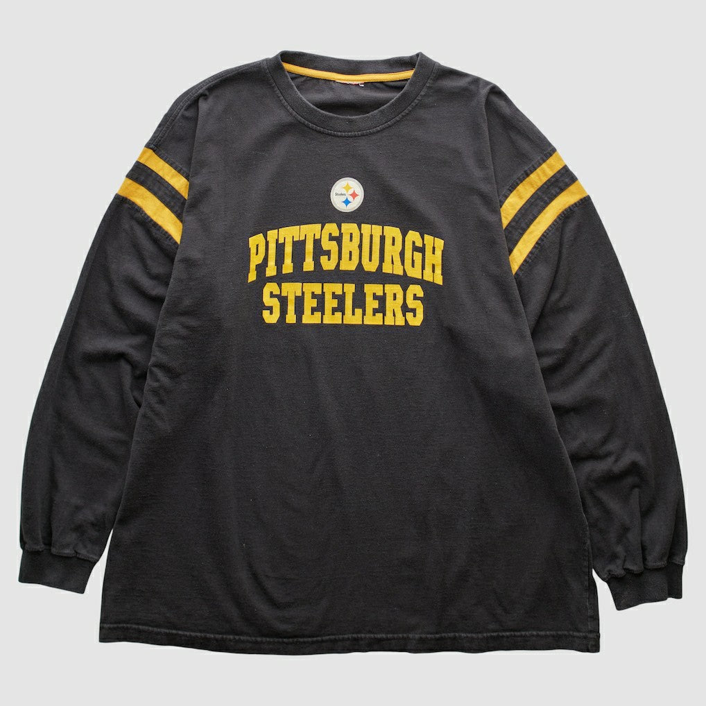 Pittsburgh Steelers 2000s Long Sleeve T-shirt Black Vintage