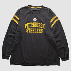 Pittsburgh Steelers 2000s Long Sleeve T-shirt Black Vintage