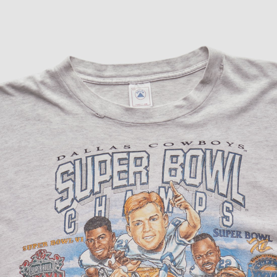 Dallas Cowboys Delta 1996 T-shirt Heather Gray Vintage
